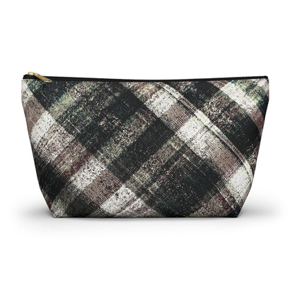 The Accessory Pouch - Rustic Plaid, Ink