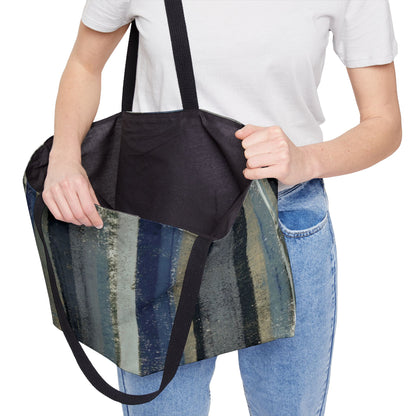 The Weekender Bag - Rustic Stripe, Blue Hill