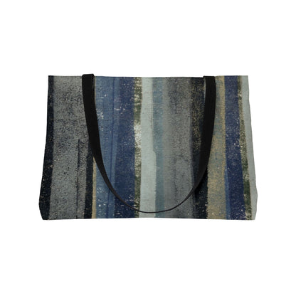 The Weekender Bag - Rustic Stripe, Blue Hill