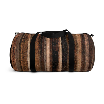The Durable Duffle Bag - Rustic Stripe, Sepia