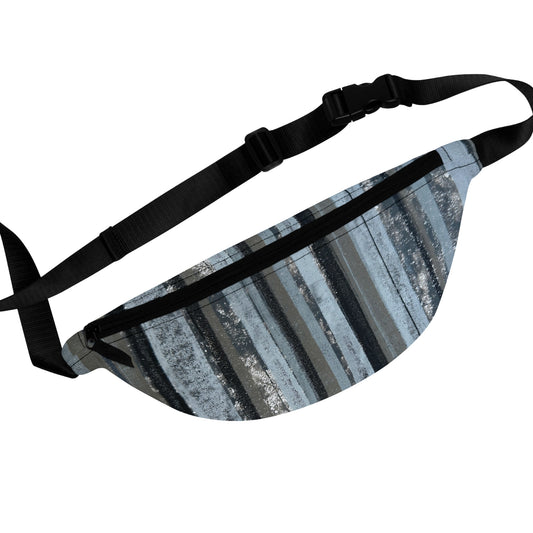 The Artsy Fanny - Rustic Stripe, Steel Blue