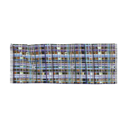 The Studio Scarf - Mixed Media, Iris