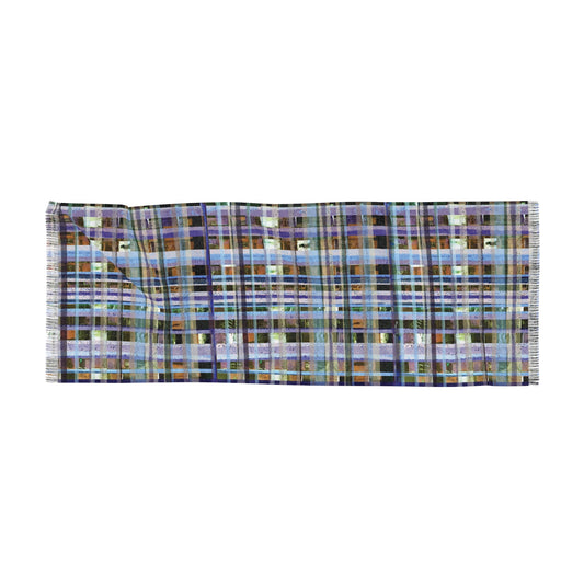 The Studio Scarf - Mixed Media, Iris