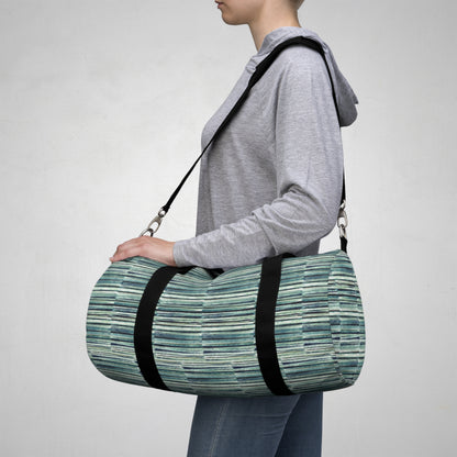The Durable Duffle Bag - Rustic Stripe, Spa