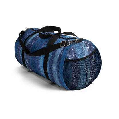 The Duffle Bag - Rustic Stripe, Sapphire