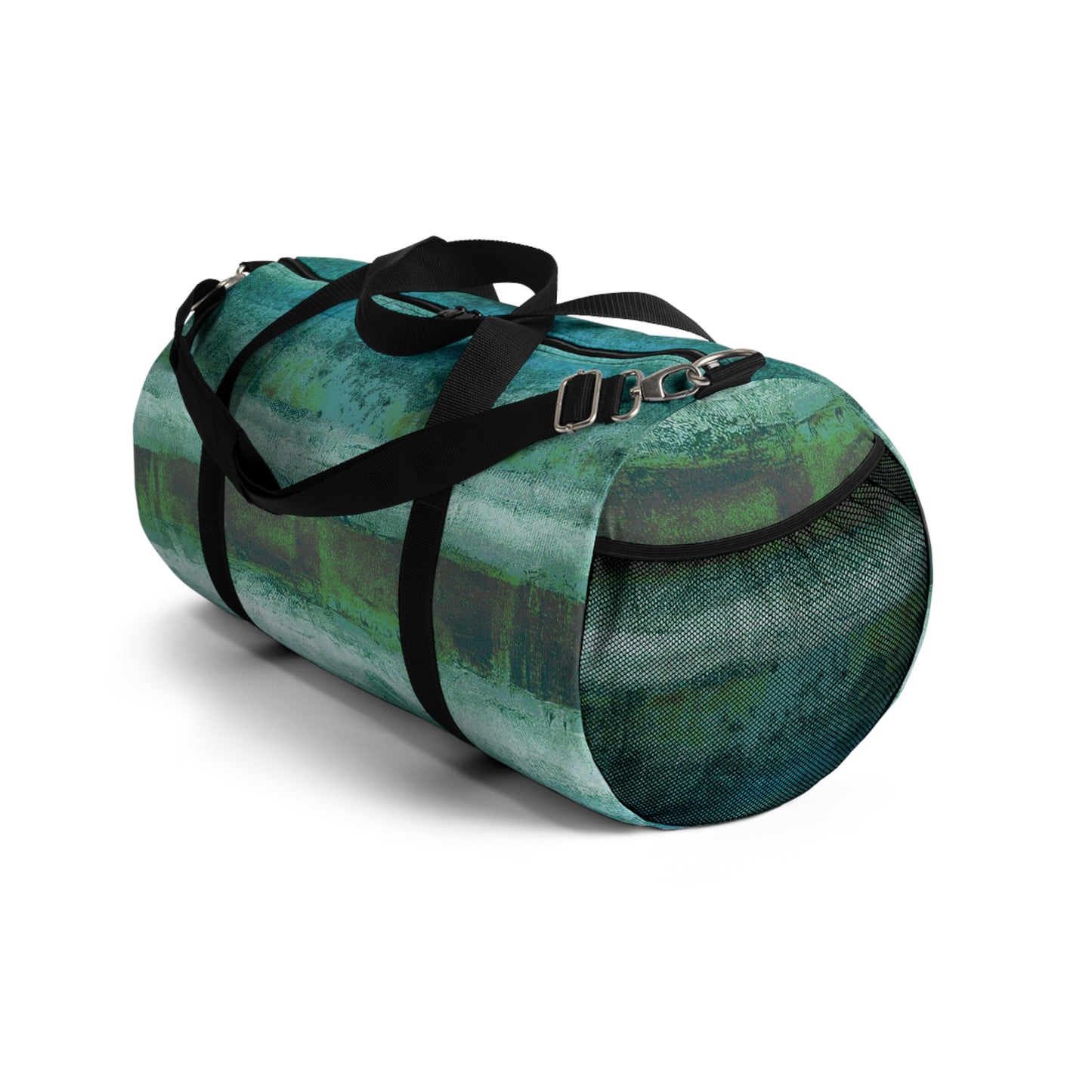 The Durable Duffle Bag - Rustic Stripe, Aquarium